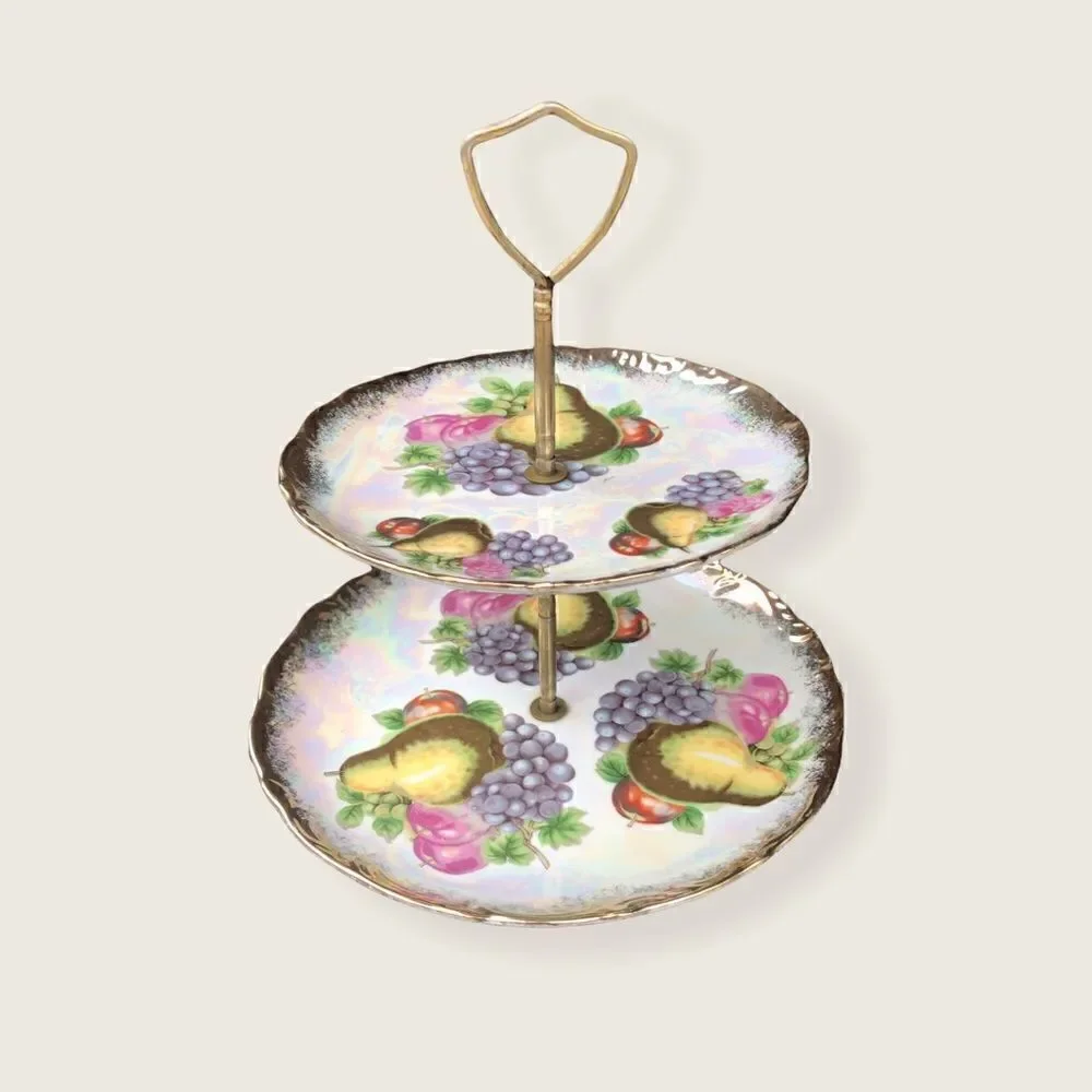VINTAGE Tea Tier/ Dessert, Cheese Tray/ Jewelry Holder